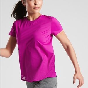Athleta Fuchsia Short Sleeve Tee